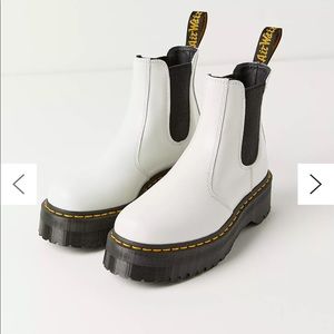 White Platform Chelsea Doc Martens